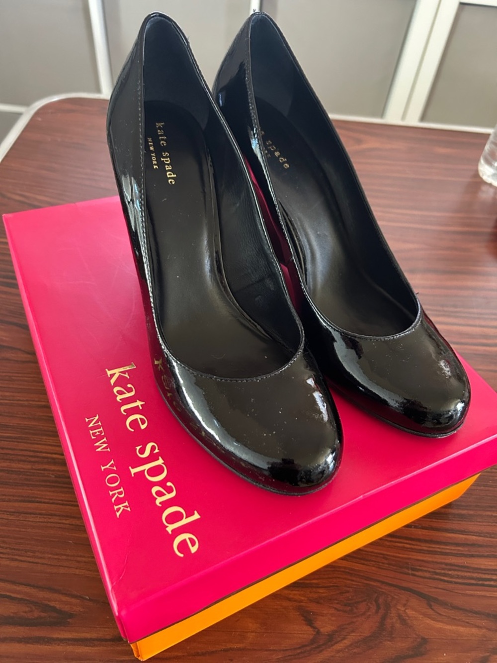 kate spade Black Patent Leather Buffy2 Pumps 10